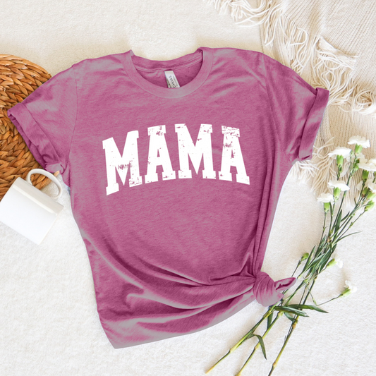 MAMA (distressed, white)